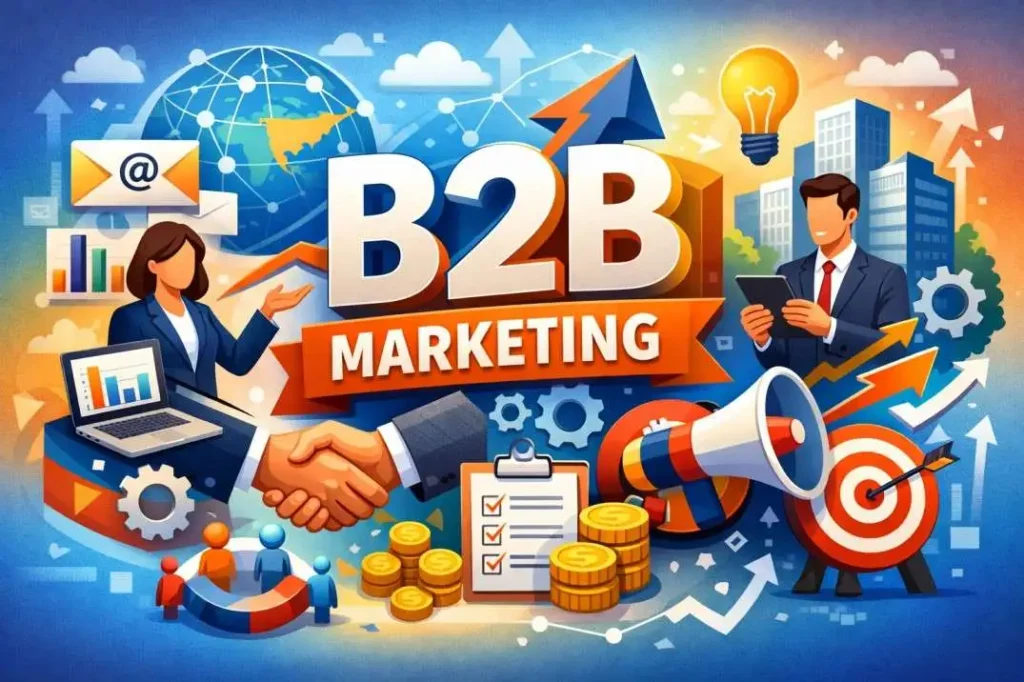 B2B marketing strategy illustration